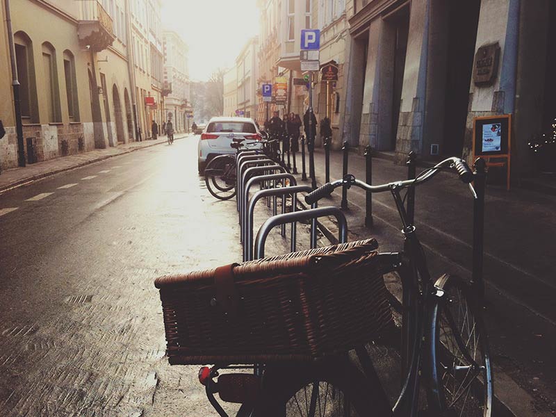 Bicycle in Street Bicycle in Street